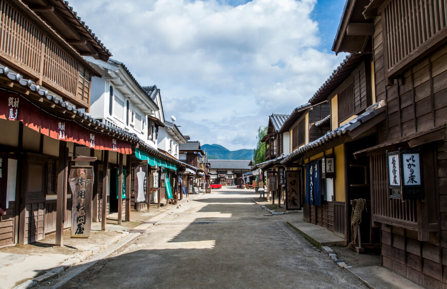 旧時代劇セットのクランクアップ