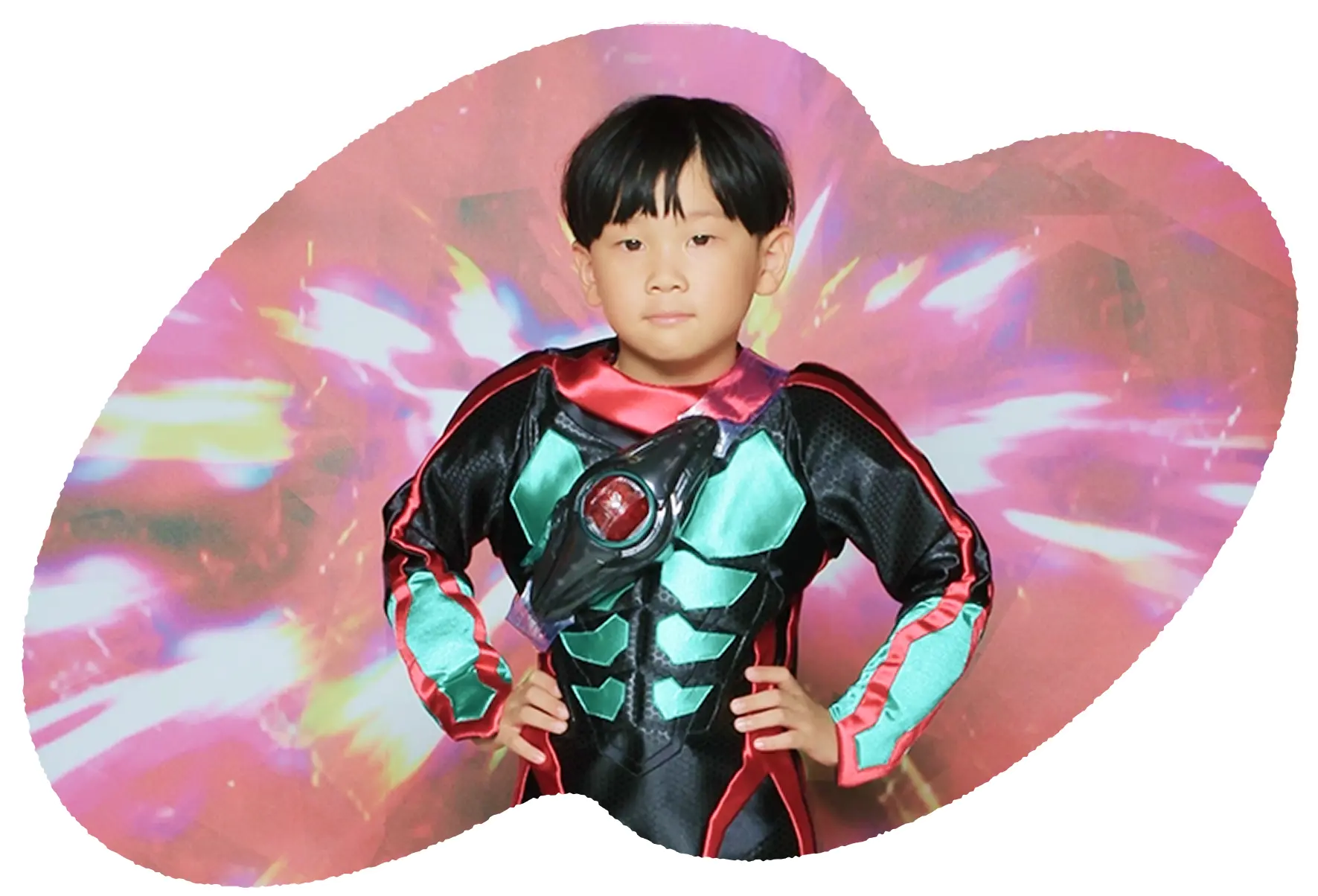 青いブロブ背景